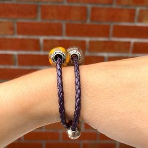 Pandora Bracelets en cuir et séparateurs